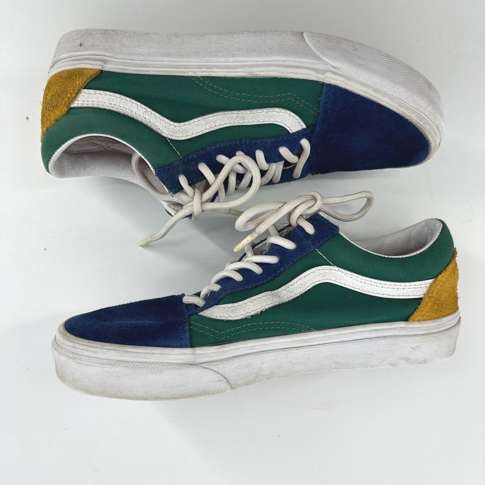 Vans Old Skool Suede Canvas Colorblock Skater Shoes Men 6 Women 7 Skater Punk‎ - Picture 4 of 6